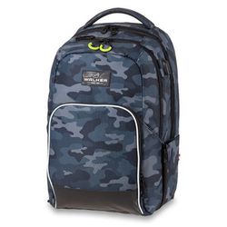 Školní batoh WALKER, College, Grey/Blue Camouflage