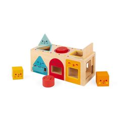 Dřevěná vkládačka - Tvary - série Montessori