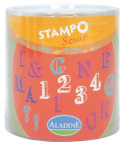 Stampo scrap - abeceda a číslice - 54 ks