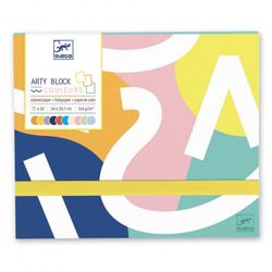 Umělecký blok - barevné papíry