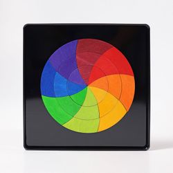 Grimm´s - Magnetické puzzle - barevné kruhy - 24 ks