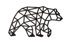 Nástěnné dřevěné puzzle - Medvěd