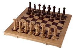 Dřevěné šachy 62 x 62 cm