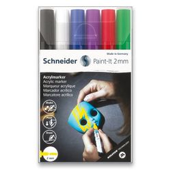 Akrylový popisovač Schneider Paint-It 310 souprava V1, 6 barev