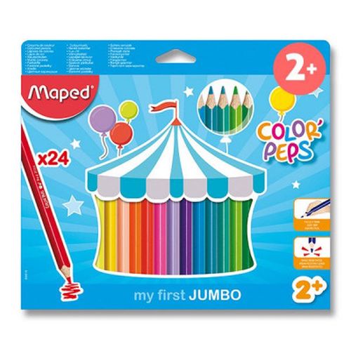 Pastelky Maped Color´Peps Jumbo - 24 barev