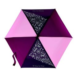 Dětský skládací deštník s magickým efektem, růžová/ fialová/ vínová