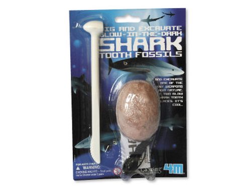 Vykopávka - svítící žraločí zub