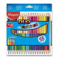 Pastelky Maped Color'Peps Duo - oboustranné pastelky, 48 barev