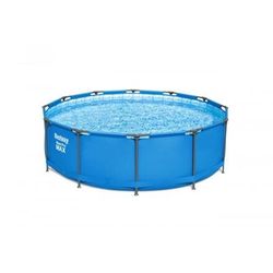 Nadzemní bazén kulatý Bestway Steel Pro MAX kartušová filtrace, schůdky, průměr 3,66m, výška 1m