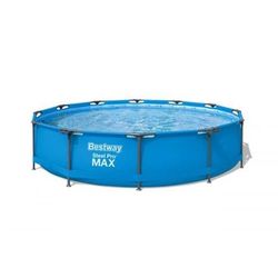 Nadzemní bazén kulatý Bestway Steel Pro MAX, kartušová filtrace, průměr 3,66m, výška 76cm