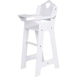 Small Foot Dřevěná židlička pro panenky bílá