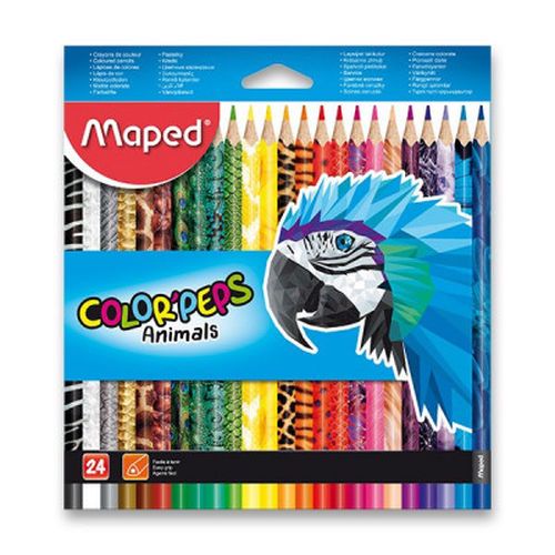 Pastelky Maped Color'Peps Animals - 24 barev