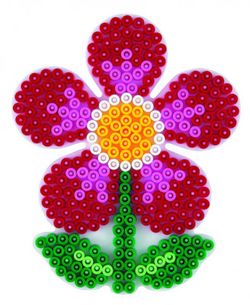 Hama Midi - podložka květina