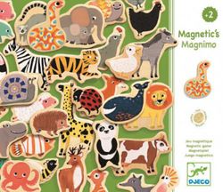 Dřevěné magnety - 36ks zvířátek