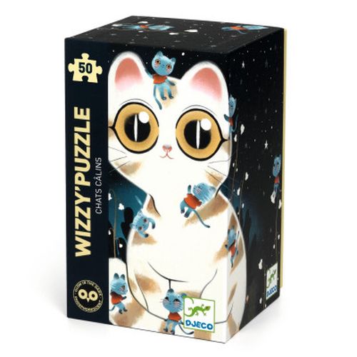 Efektní puzzle - přítulná kočka - 50 ks
