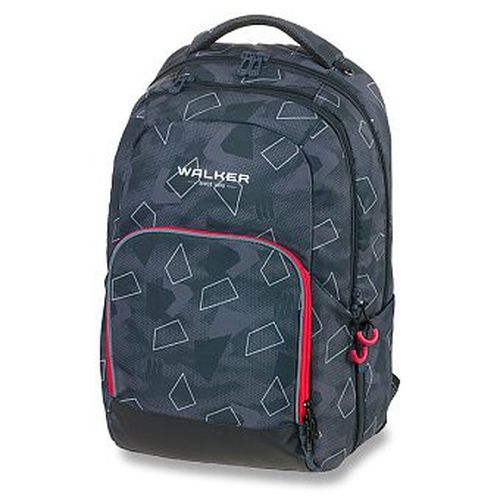 Školní batoh WALKER, College 2.0, Grey Polygon