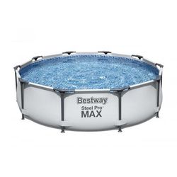 Nadzemní bazén kulatý Bestway Steel Pro MAX, kartušová filtrace 3,05x0,76 m
